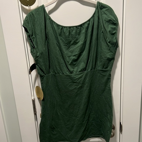 Anthropologie Bohemian Green Peasant Top by VELVET - Picture 4 of 4